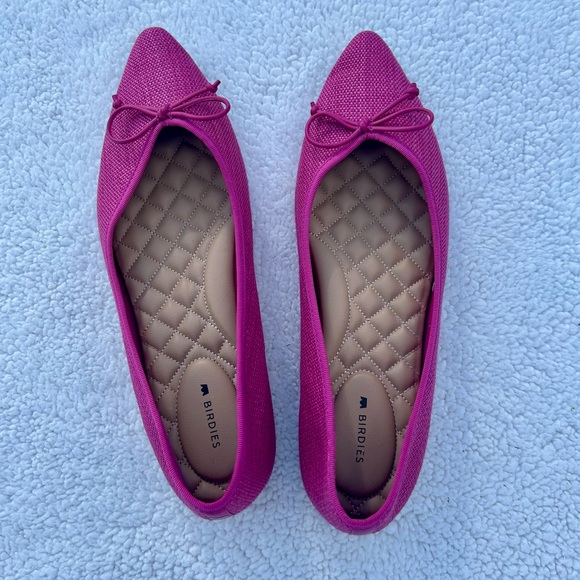 Birdies Shoes - Birdies Pink Ballet Flats Bow Detail Size 9.5